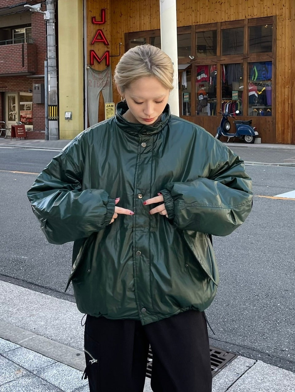 Chikashitsu +】unisex padding blouson (4color) / 【チカシツプラス