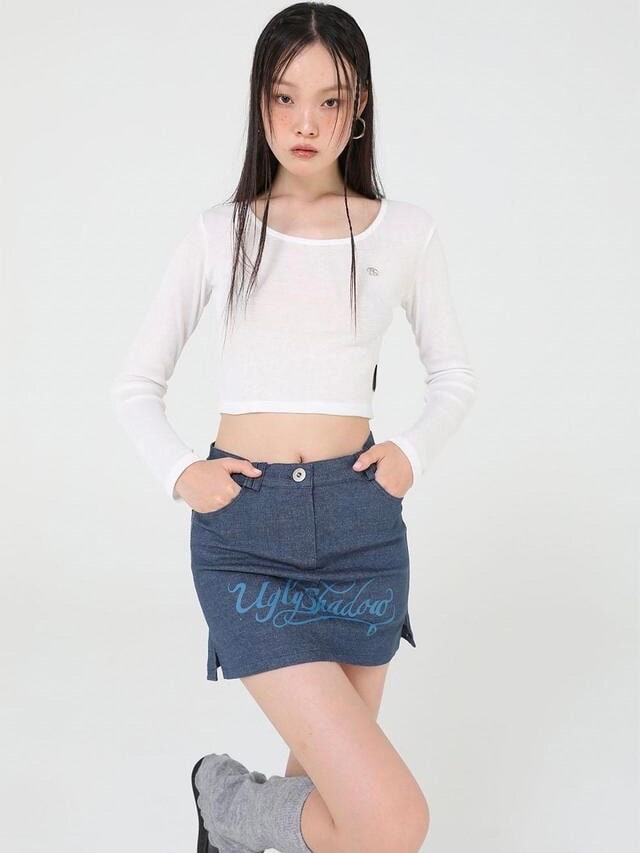 【Uglyshadow】90S DENIM PANTS SKIRT