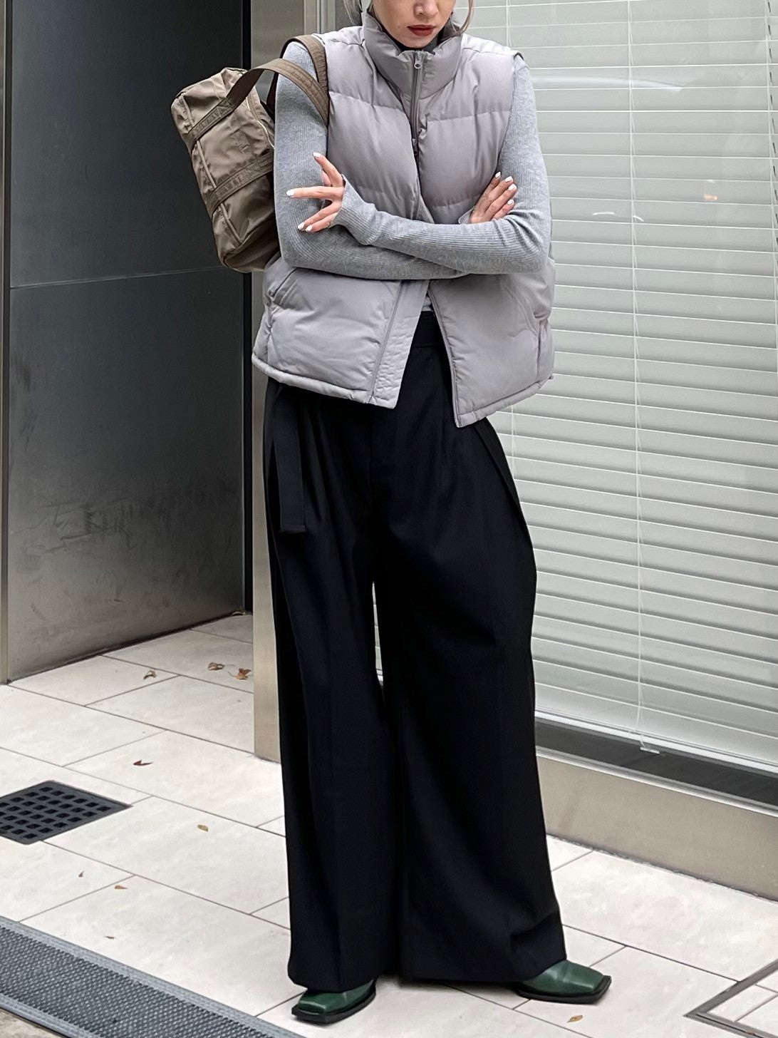 受注制【Chikashitsu +】padded vest (5color)