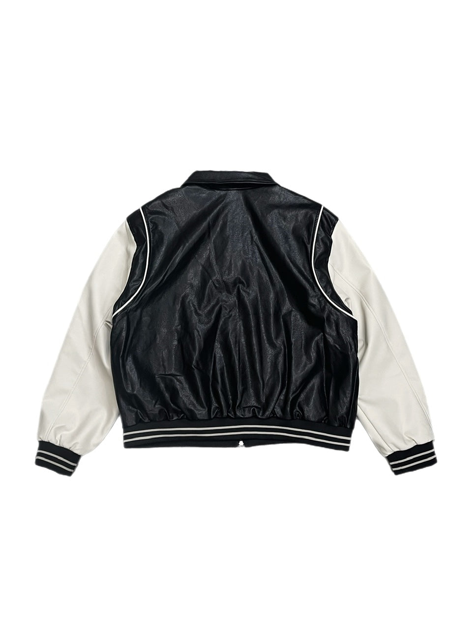 受注制【Chikashitsu +】leather piping jacket (2color)