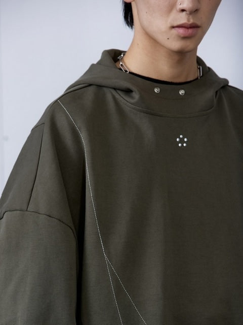 【ARCH by ROARINGWILD】GEOMETRIC LOOSE FIT HOODIE