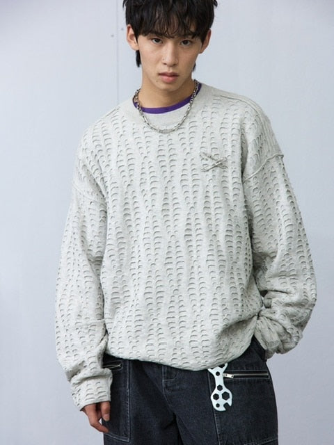 【ARCH by ROARINGWILD】FISH SCALE PATTERN SWEATER