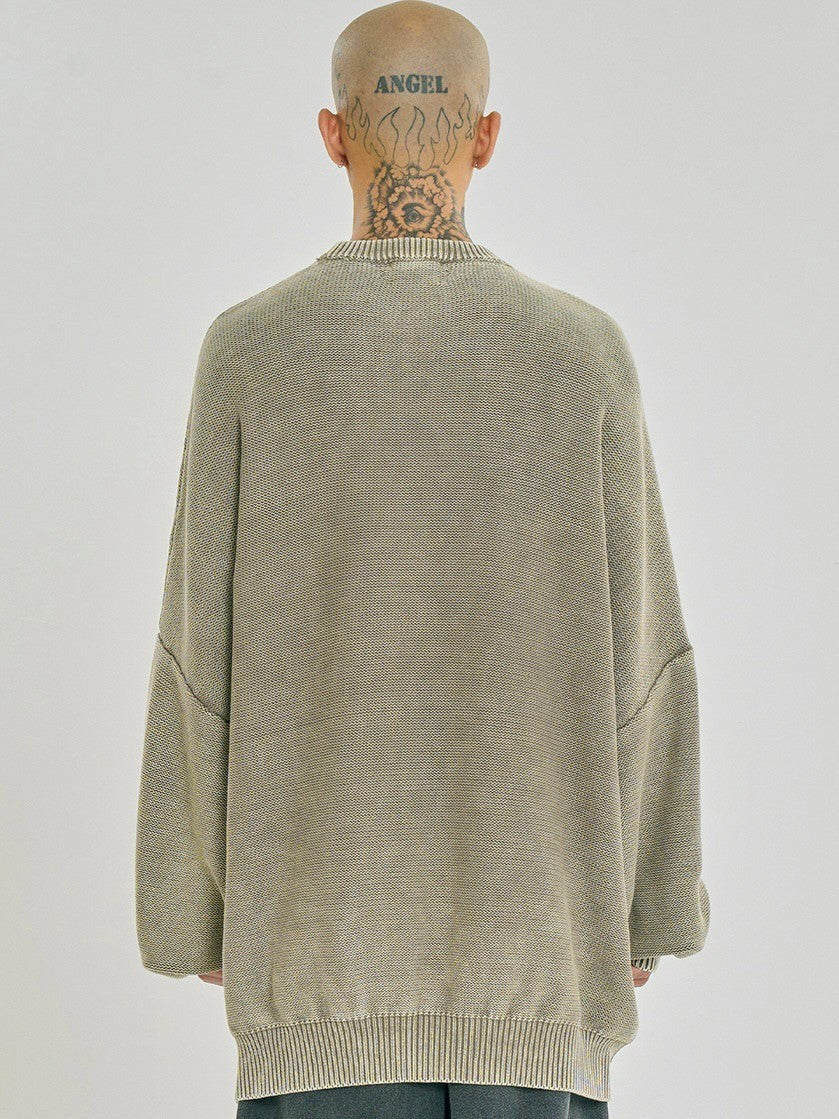 【AJOBYAJO】Total Logo Washed Sweater