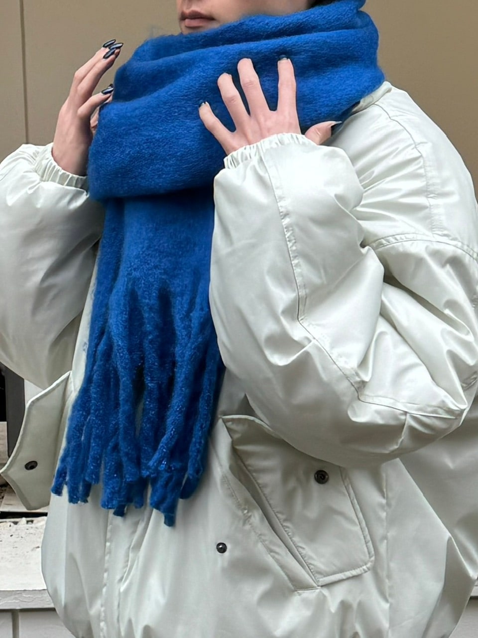 【Chikashitsu +】volume color muffler (8color)