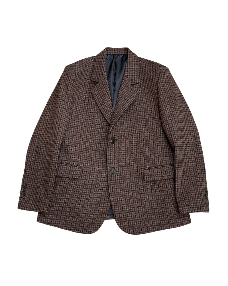 受注制【Chikashitsu +】unisex hound tooth jacket (2color)