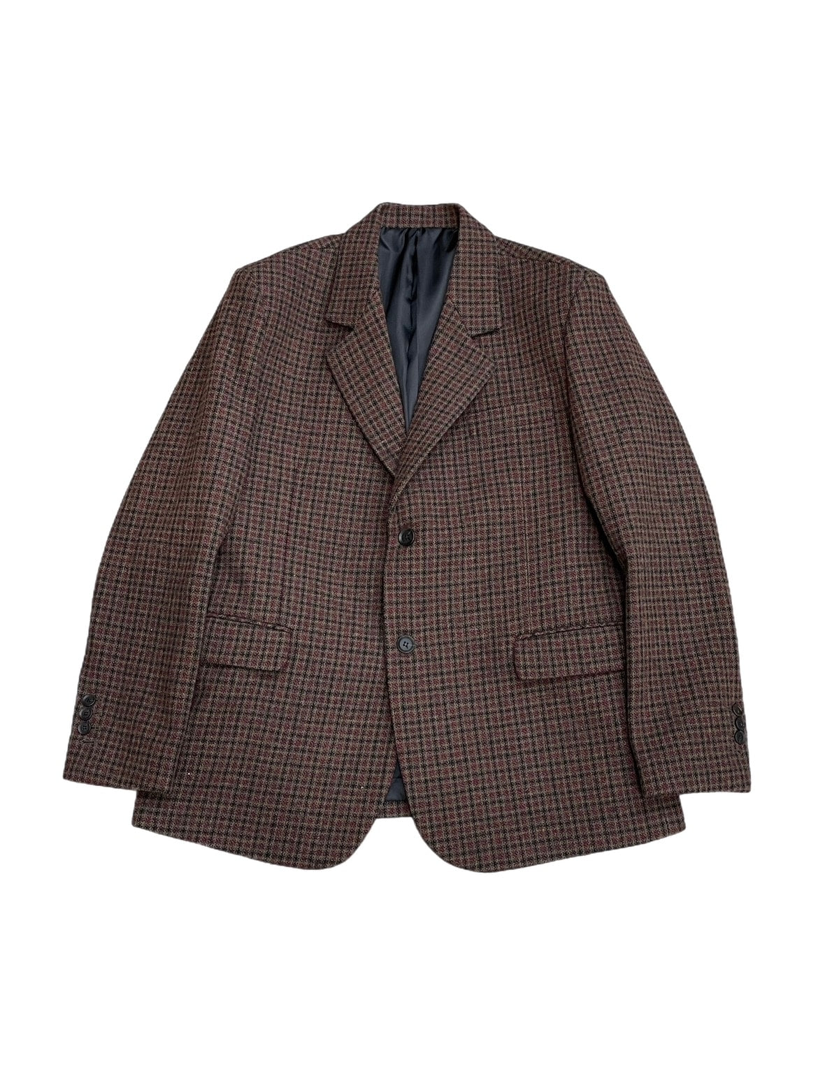 受注制【Chikashitsu +】unisex hound tooth jacket (2color)