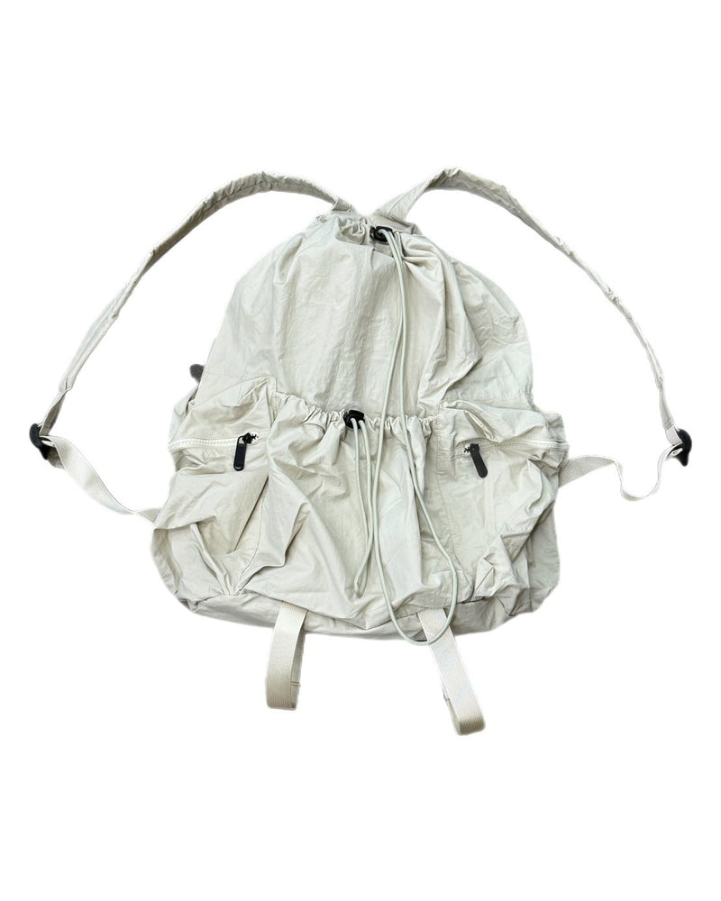 受注制【Chikashitsu +】pocket string backpack (2color) / 【チカシツプラス】ポケットストリングバッグパック