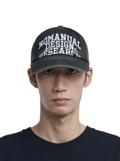 【NOMANUAL】BLEACHED ARCH LOGO BALL CAP