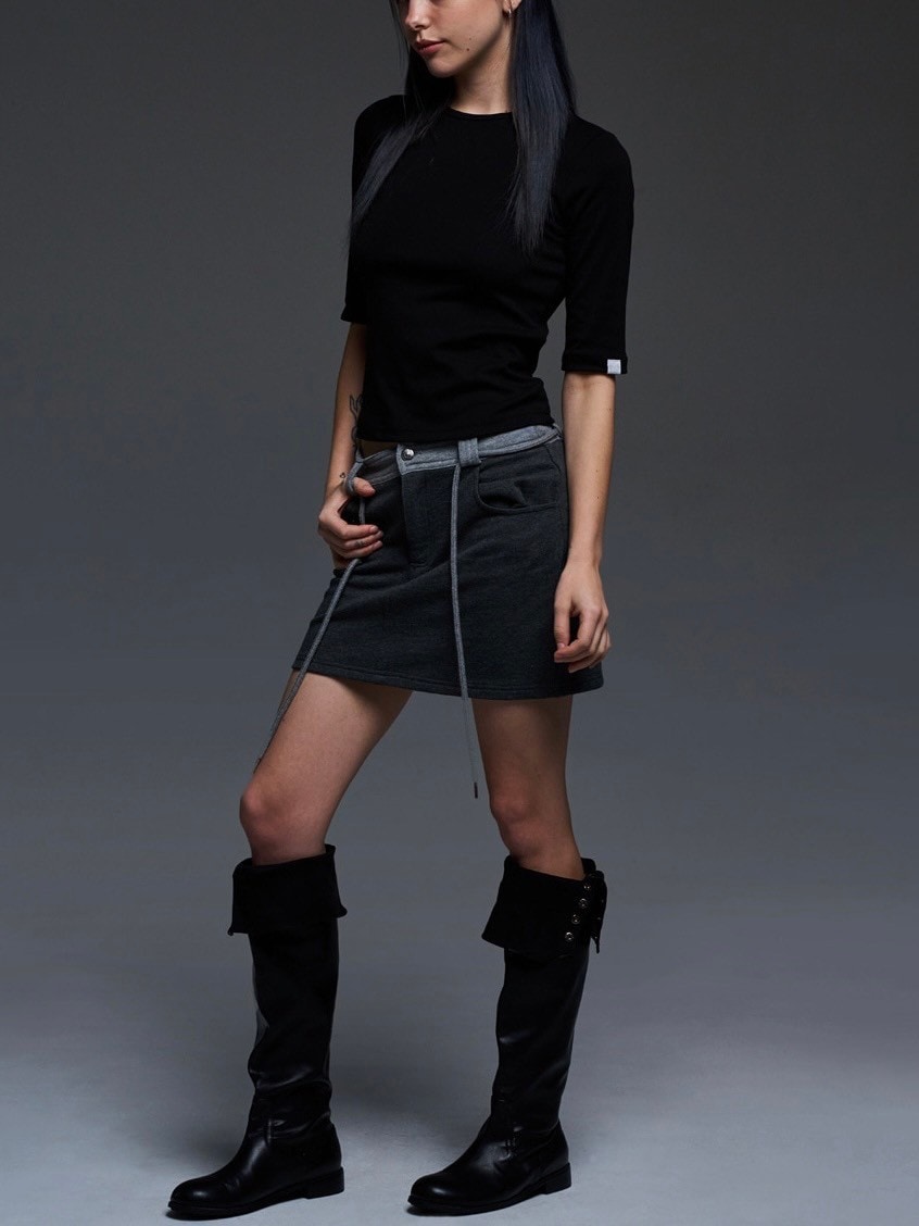 【FANCY CLUB】THREE QUARTER BASIC T-SHIRT