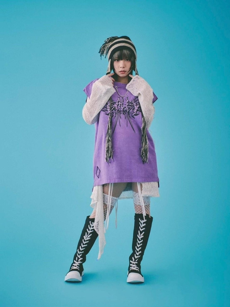 【GALFY】ゴリ厨二タンク / 【ガルフィー】ロゴプリントタンクトップ