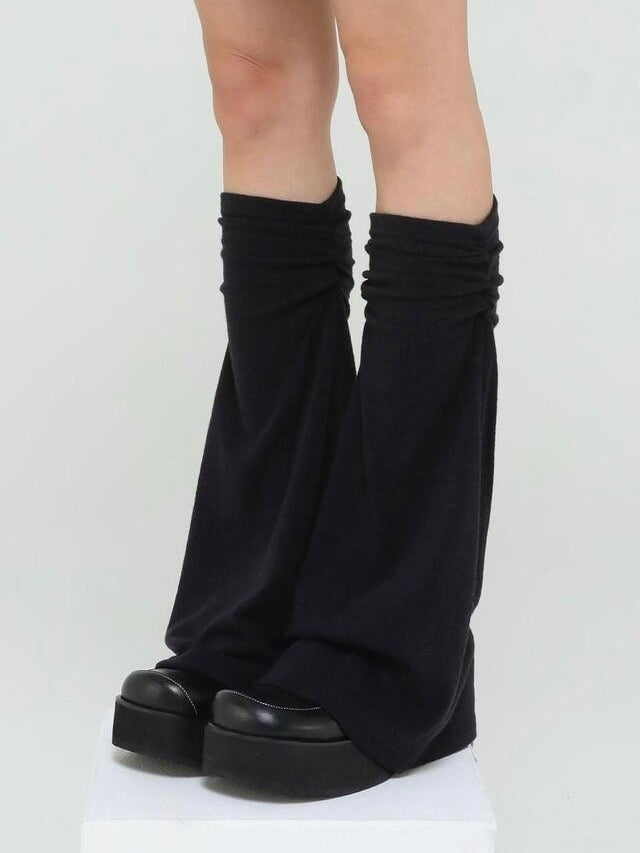 【Uglyshadow】SOFT SHIRRING LEG WARMER