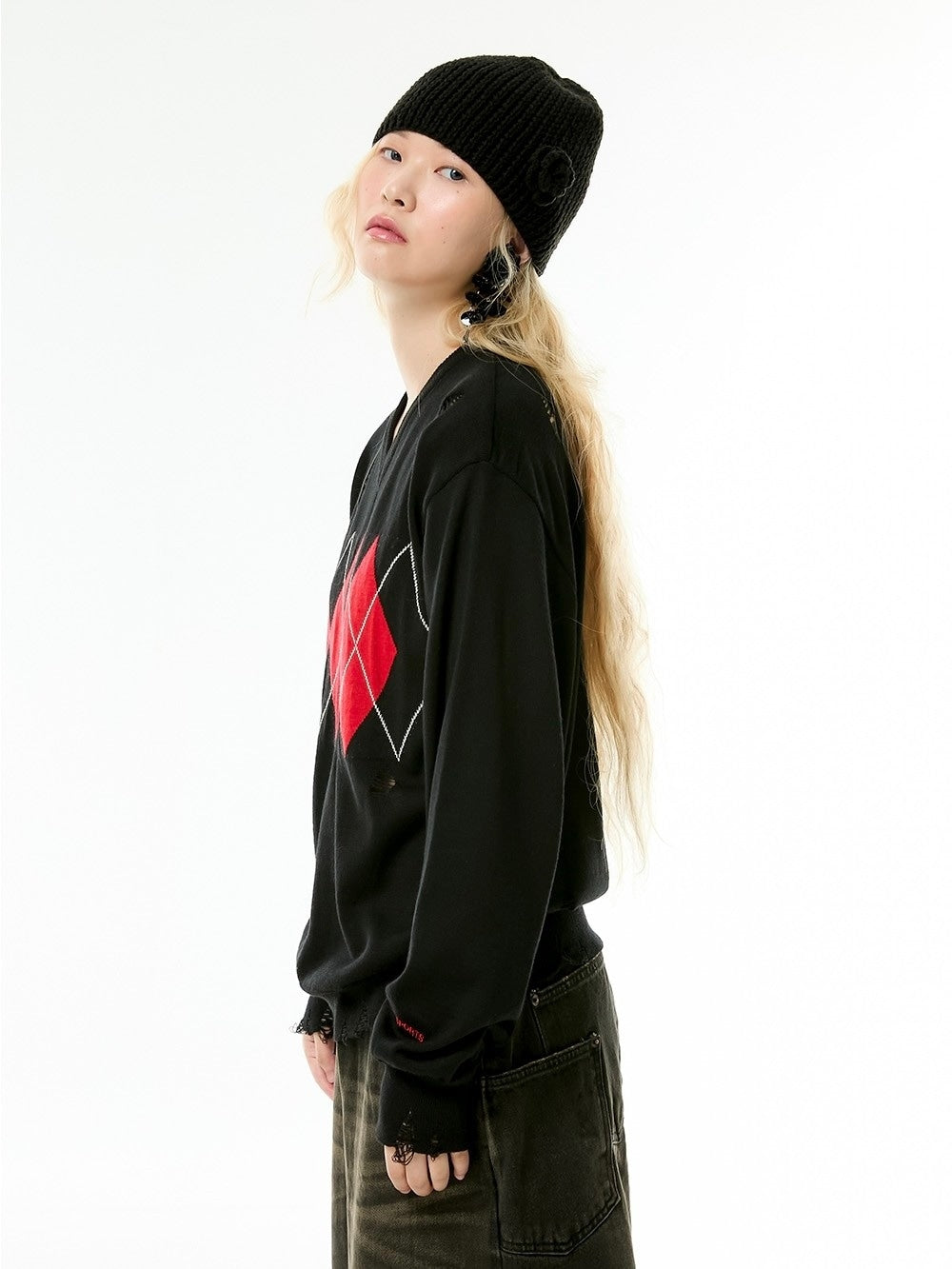 【ESC STUDIO】rose beanie made by mom and aunt