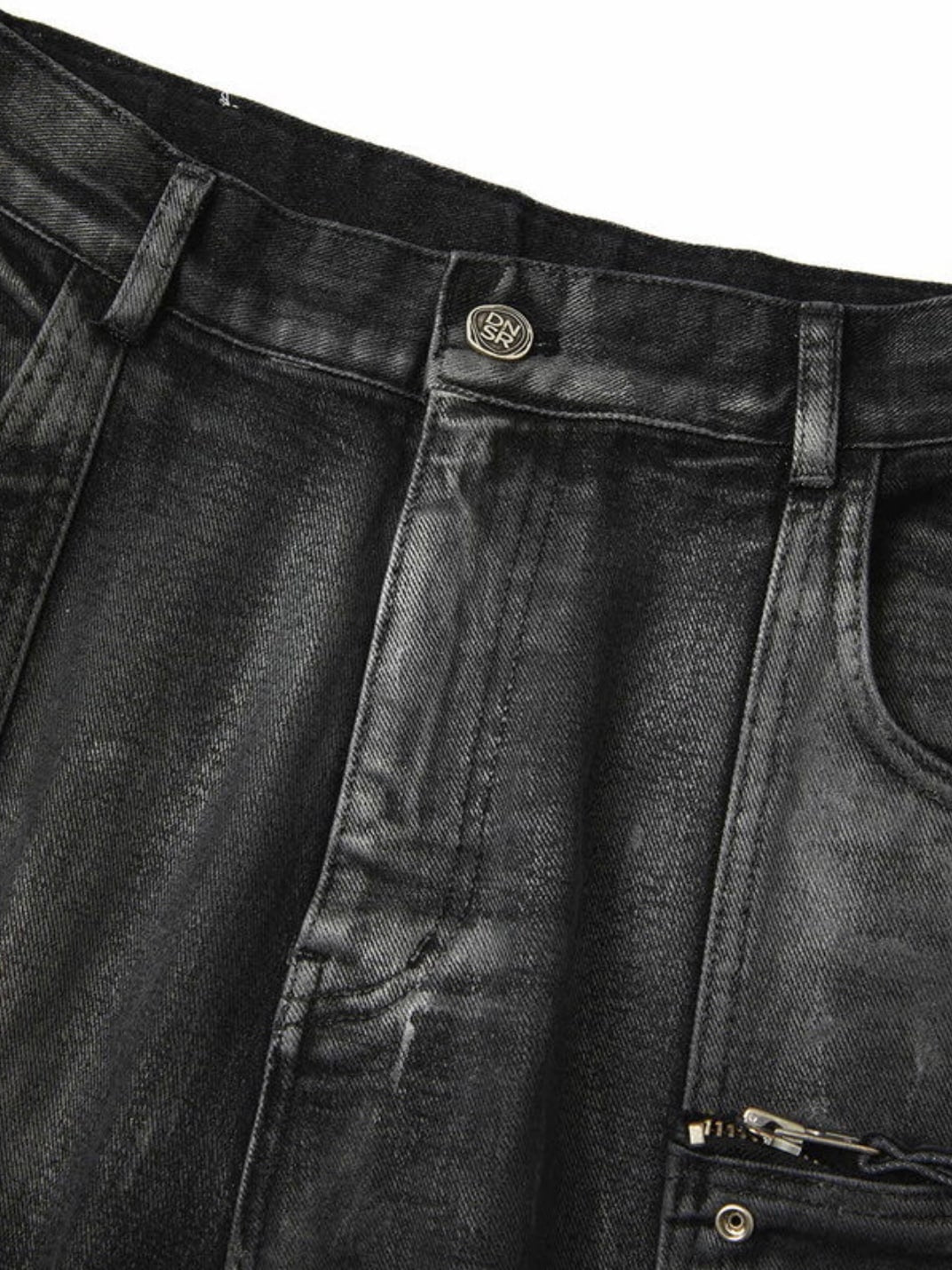 【DNSR】twoface multi cargo denim pants