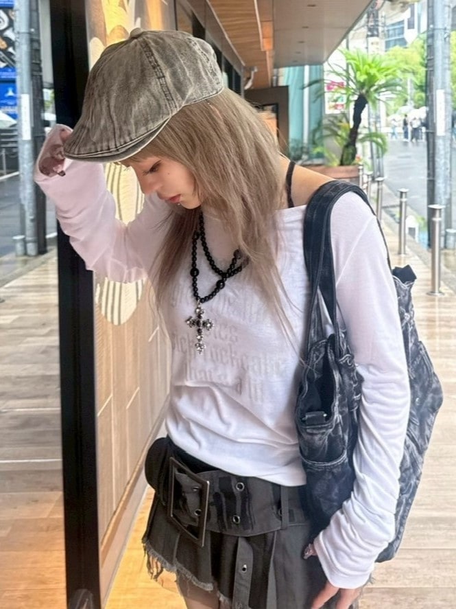 受注制【Never mind the XU】denim hunting cap (4color)