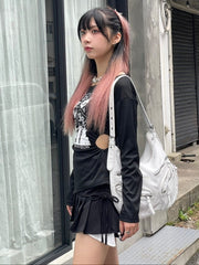 受注制【Never mind the XU】leather shoulder bag (2color) / 【ネバーマインドザエックスユー】レザーショルダーバッグ