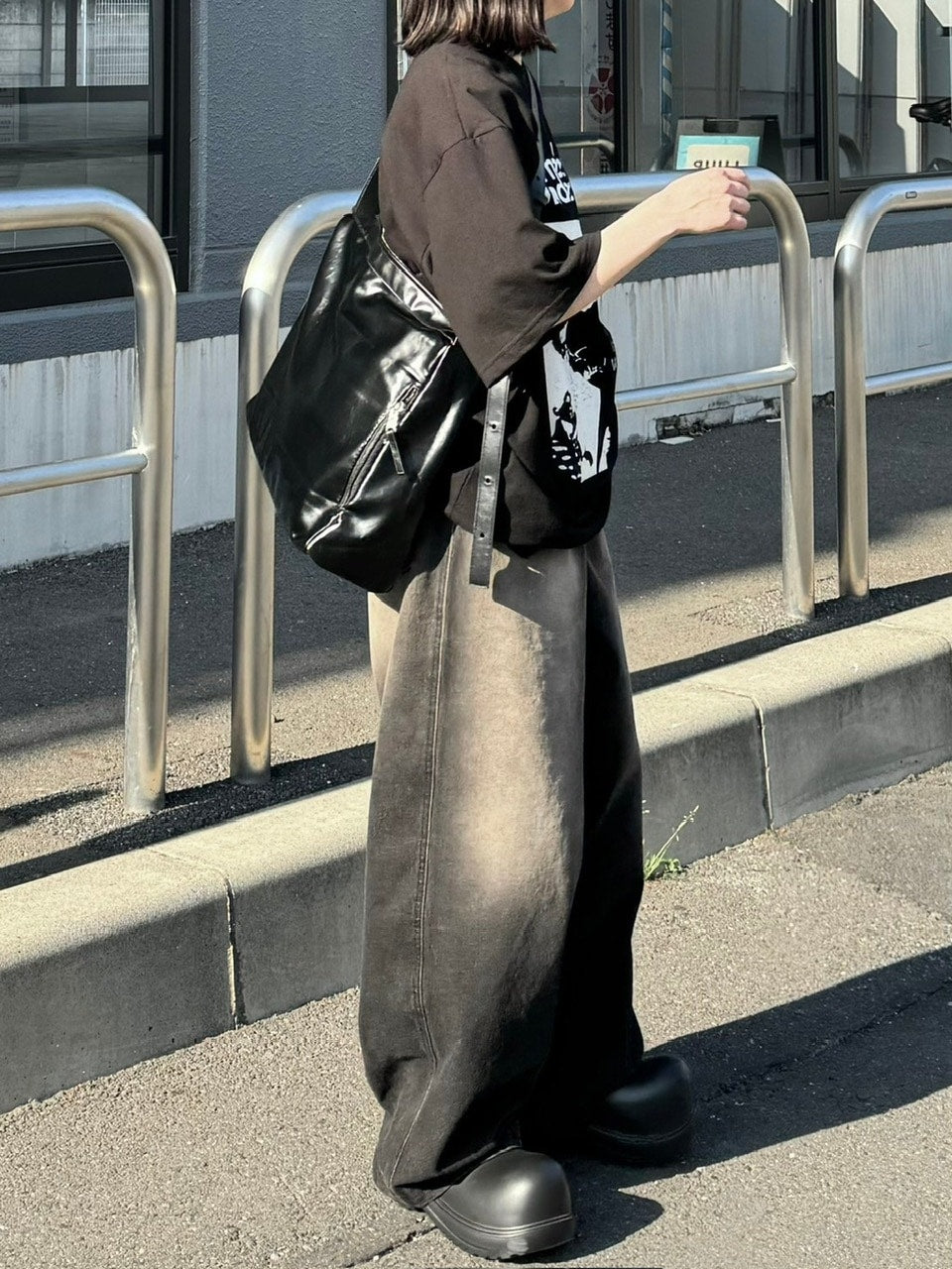 受注制【Chikashitsu +】vegan leather box belt bag (2color)