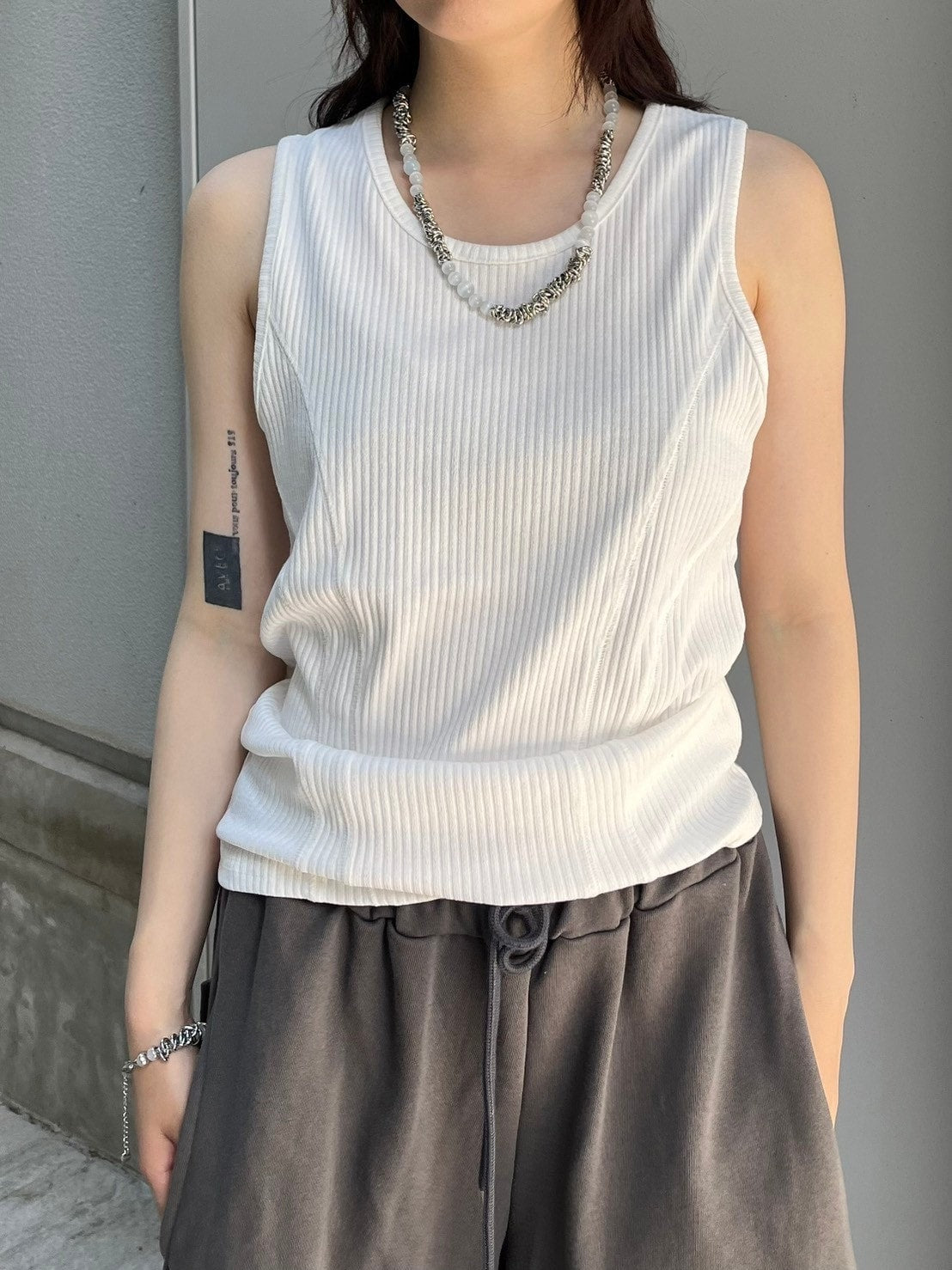 受注制【nmtc +】tight tank top (3color)