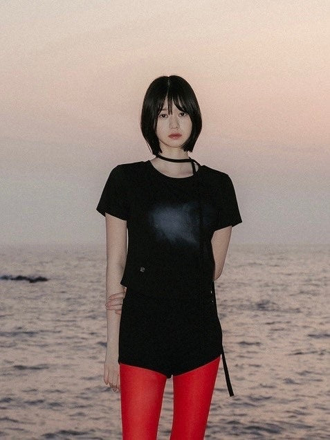 【FLAREUP】Vanish Tie Scarf T-Shirt