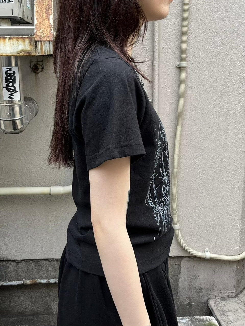 受注制【nmtc +】tattoo crop tee 2(2color)