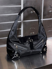 【NOT KNOWING】Small Moto Hobo Bag / 【ノットノーイング】スモールモトホボバッグ