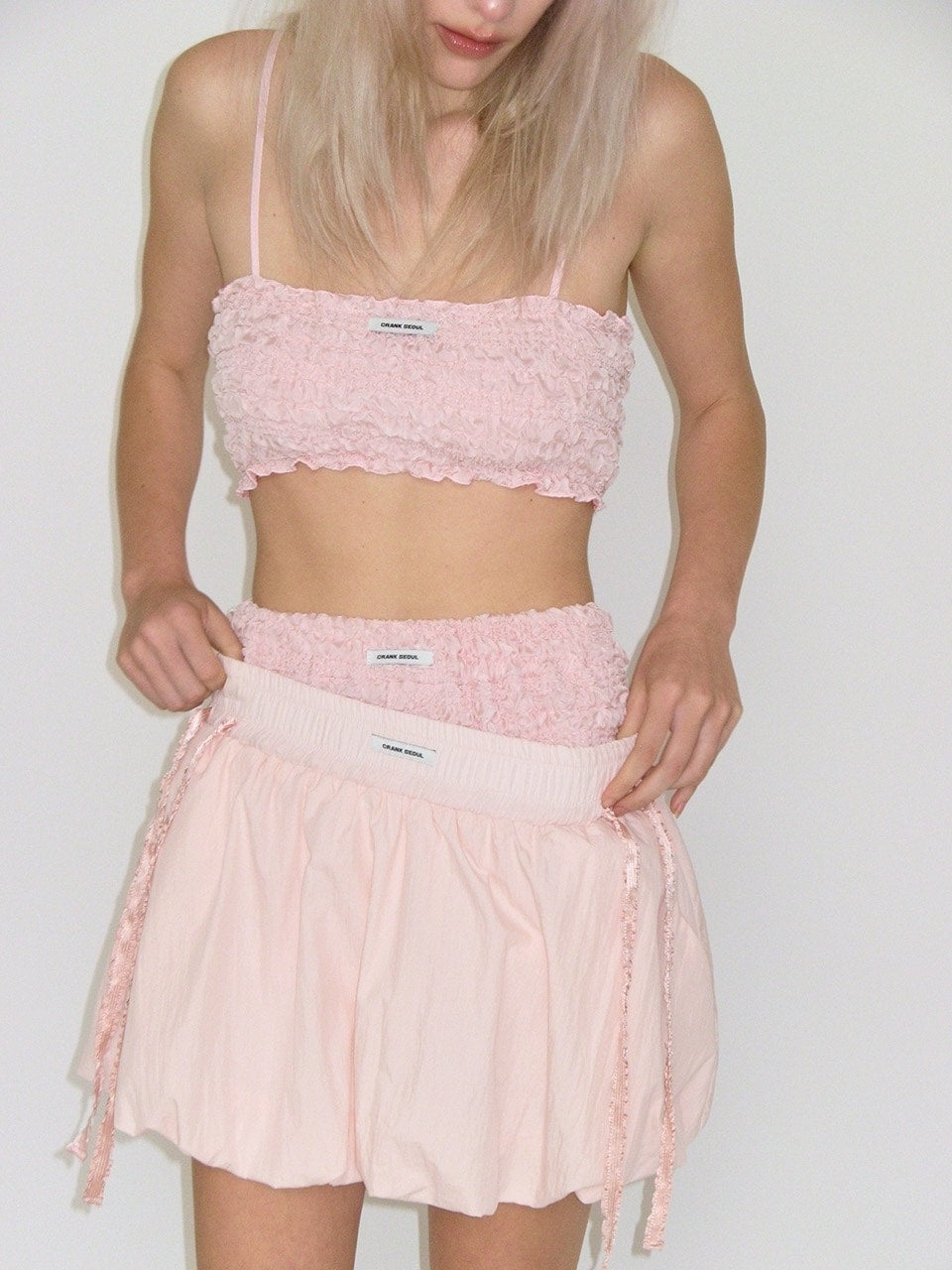 【CRANK】SHIRRING BALLOON SKIRT
