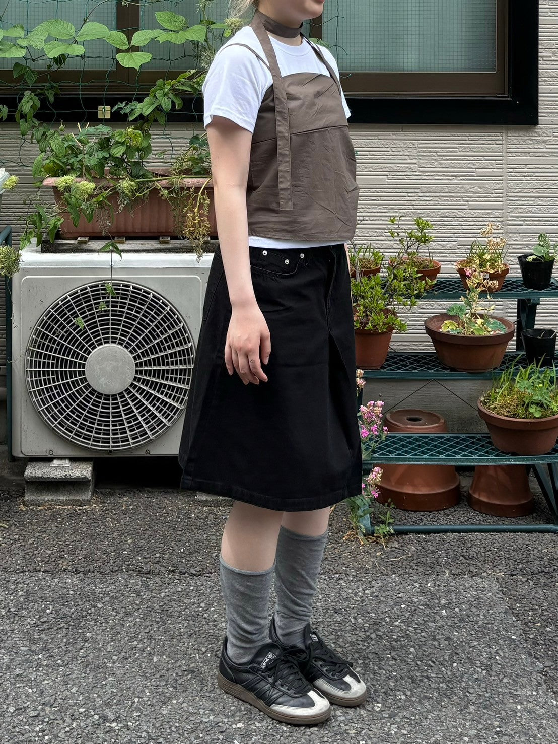 受注制【OaKS】choker set sleeveless blouse (3color)