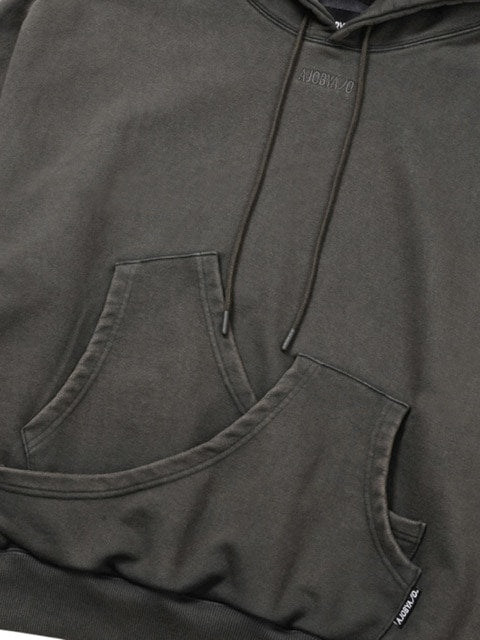 【AJOBYAJO】Curve Pocket Washed Hoodie