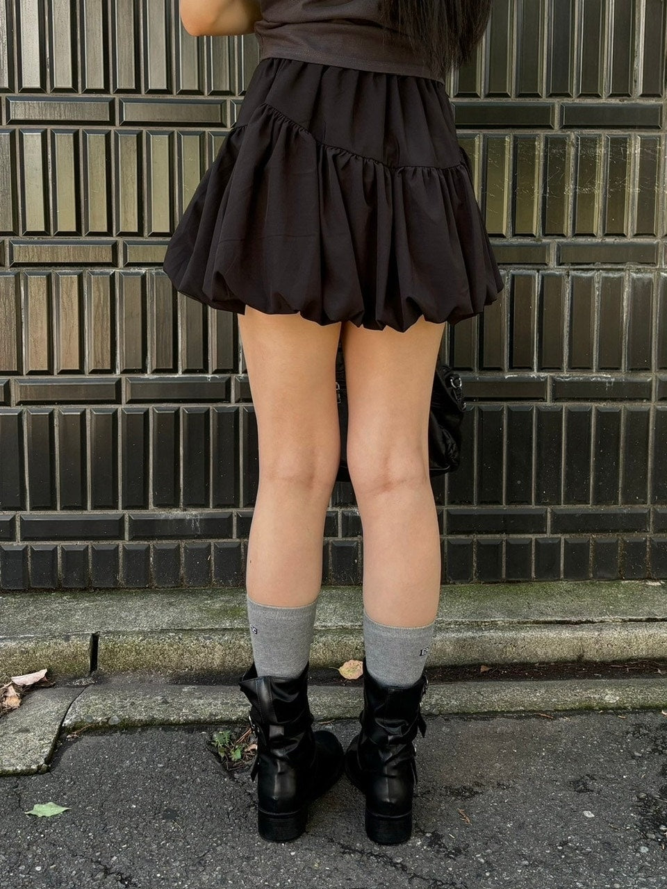 受注制【OaKS】balloon mini skirt (2color)