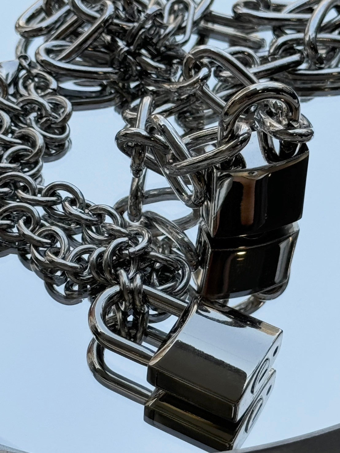 受注制【Chikashitsu +】padlock chain necklace