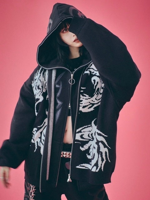 【GALFY】卍ドライバーズニット