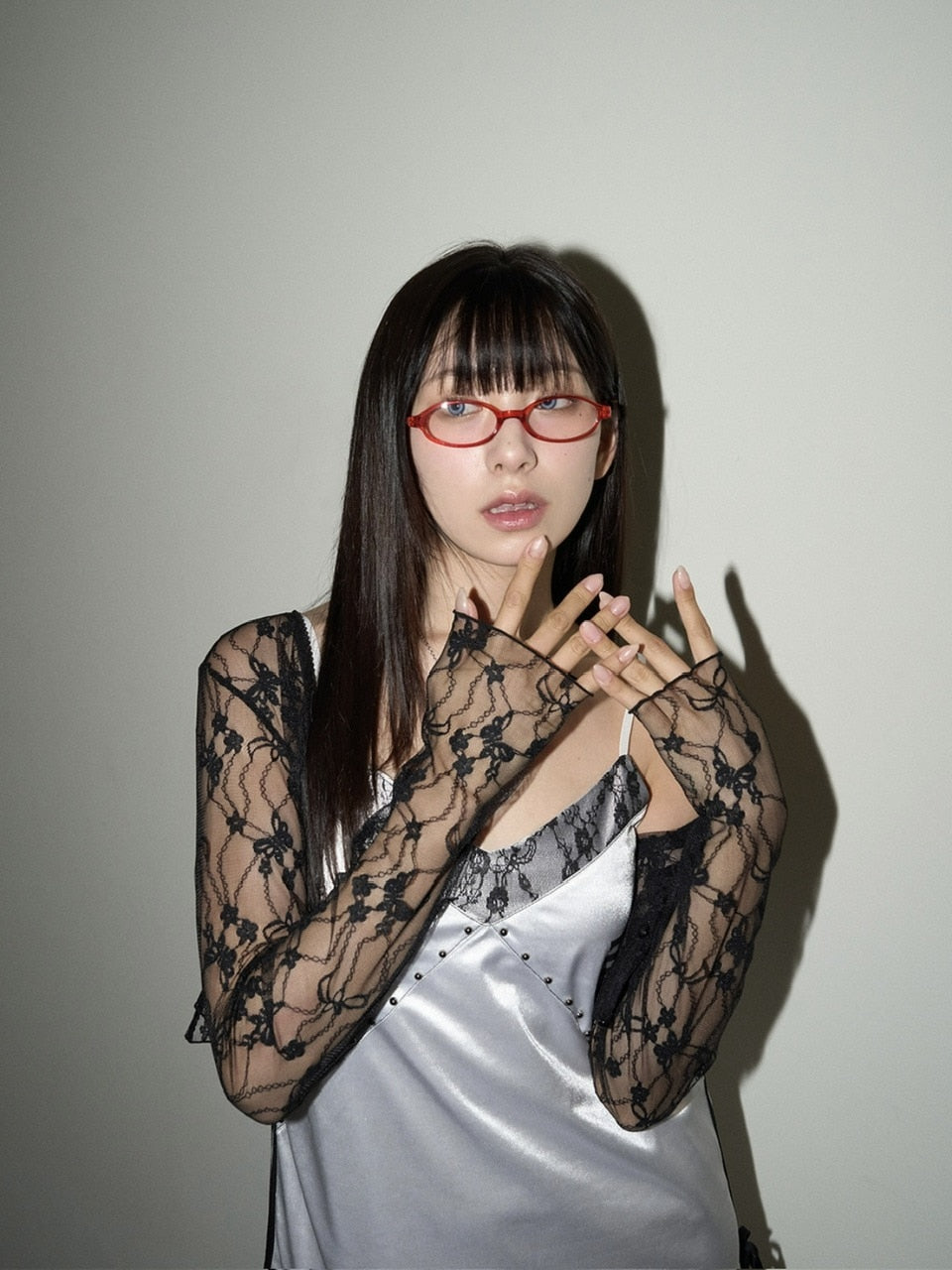 【CHERRYQUIRI】lace crop cd