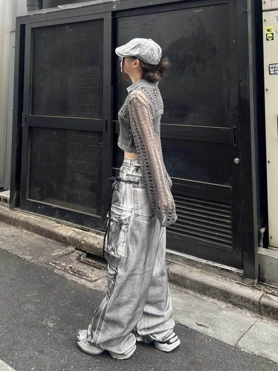 受注制【Never mind the XU】cropped summer knit (3color)