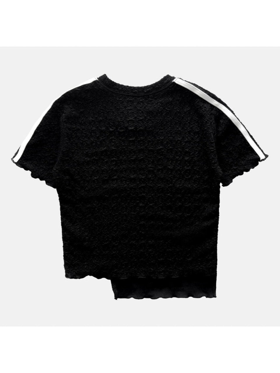 【HOLY NUMBER 7】07 Wave Crop T-shirt / 【ホーリーナンバーセブン】ウェイブクロップロゴプリント長袖Tシャツ