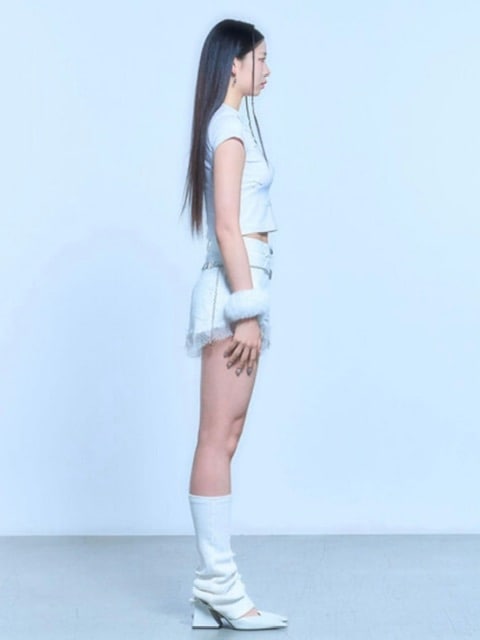 【SCHISM INDUCING】RIBBON CHARM T SHIRT