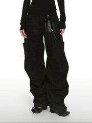 【NACHE】PINTUCK WIDE PANTS (UNISEX)