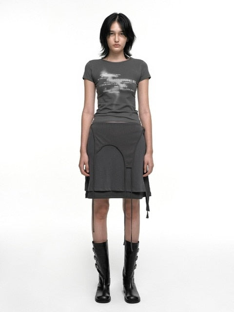 【NACHE】SHIMMER CROP T-SHIRT