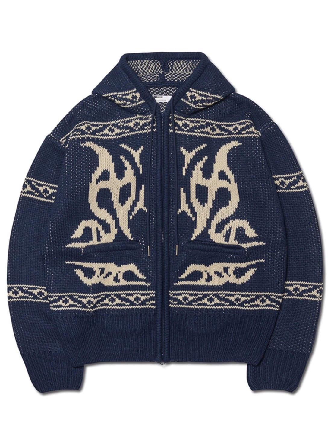 【NOMANUAL】COWICHAN HOODED ZIP-UP