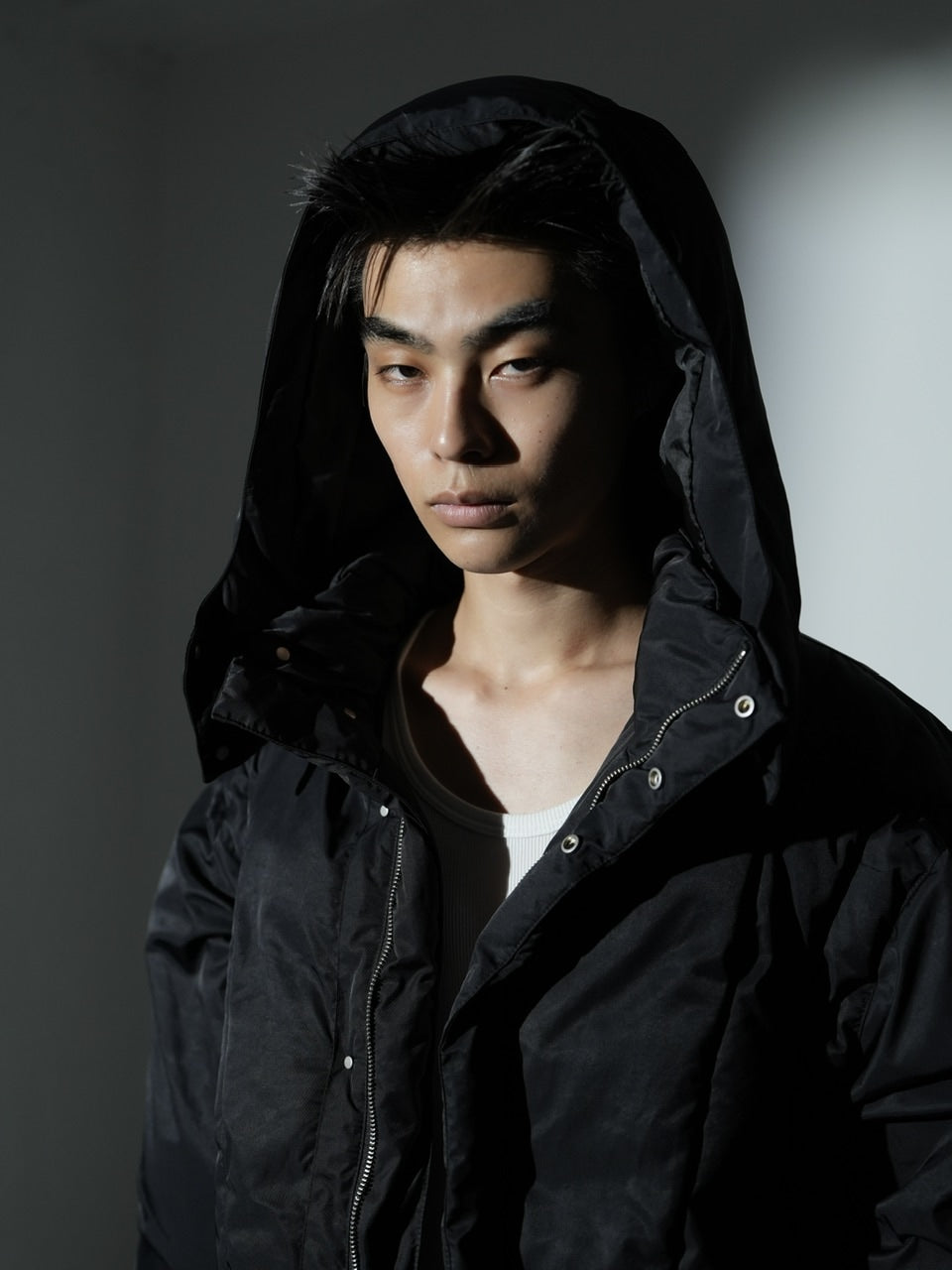 【CS】2way cropped puffer jacket (black)