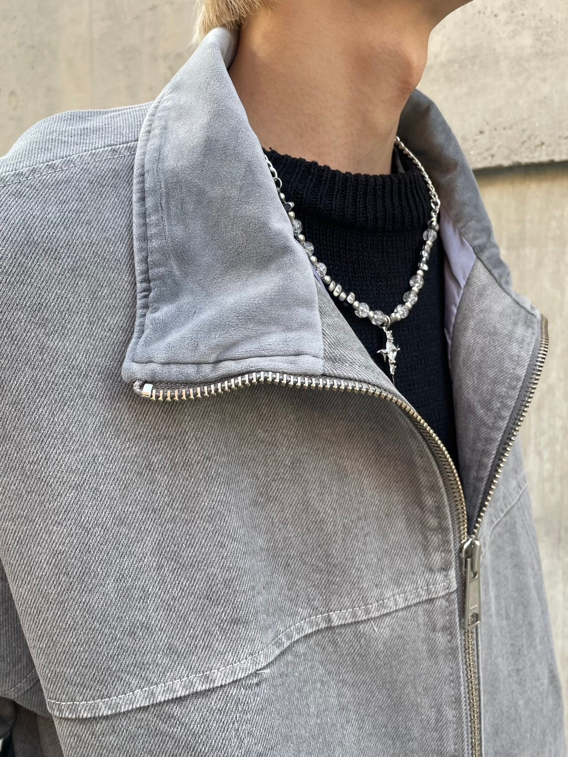 受注制【nmtc +】pigment flight jacket (2color)