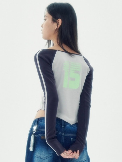 【runningHIGH】SPORTS SLIM RAGLAN TEE