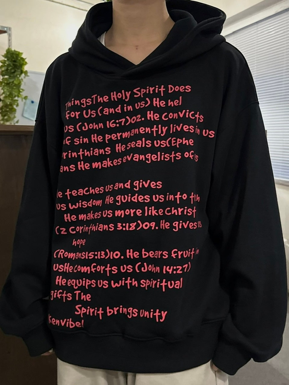 【LUV CODE】lettering hoodie (2color)