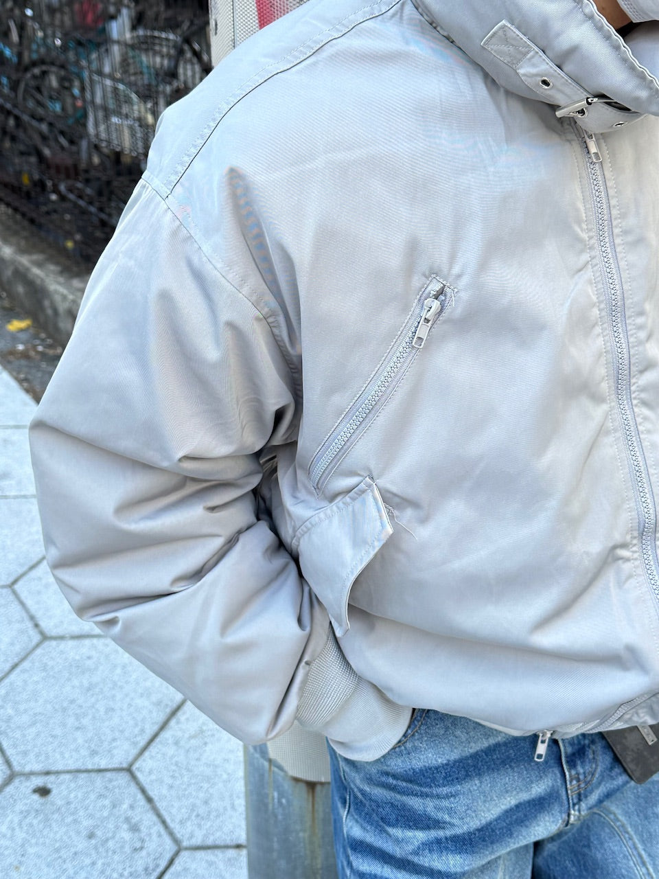 大阪店WEB限定【Chikashitsu +】stand neck padding jacket (2color)