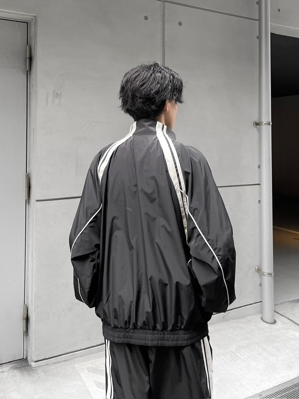 受注制【Chikashitsu +】set up line track jacket (2color) / 【チカシツプラス】セットアップサイドライントラック長袖ジャケットブルゾン