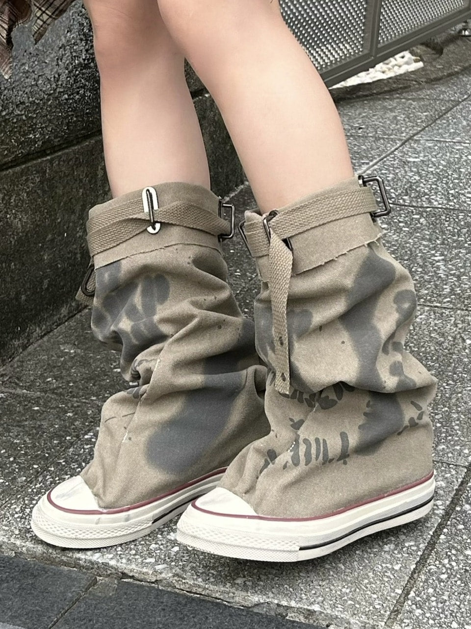 受注制【Never mind the XU】loose canvas shoes