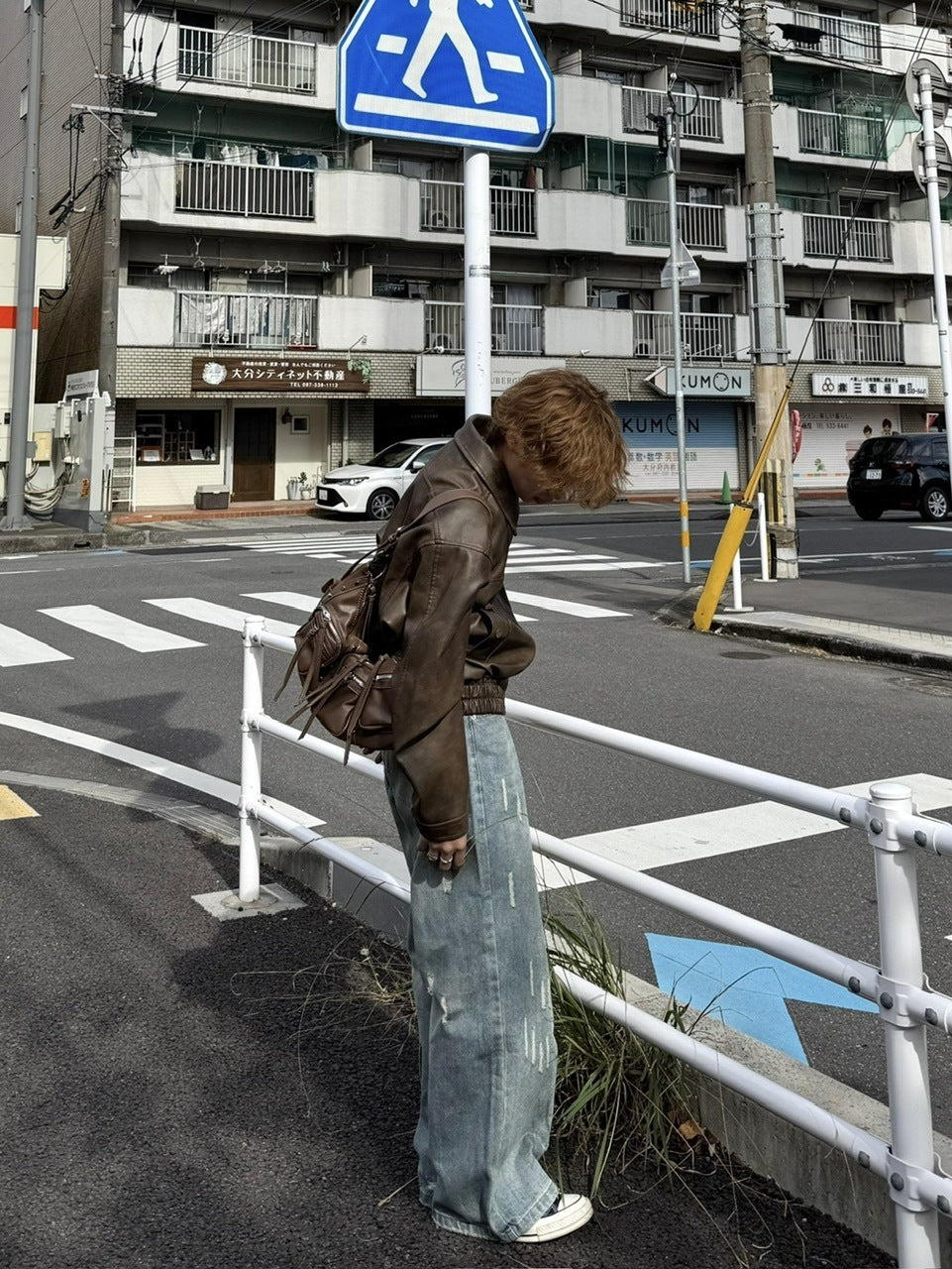 国際配送【RENOL】rivet leather bag