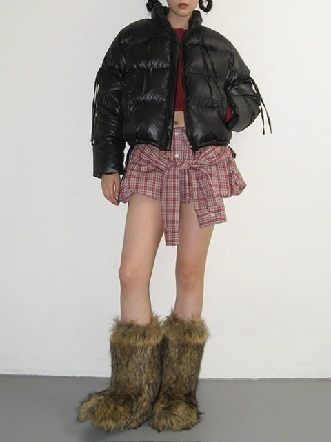 【CRANK】SLEEVE TIED BALLOON SKIRT