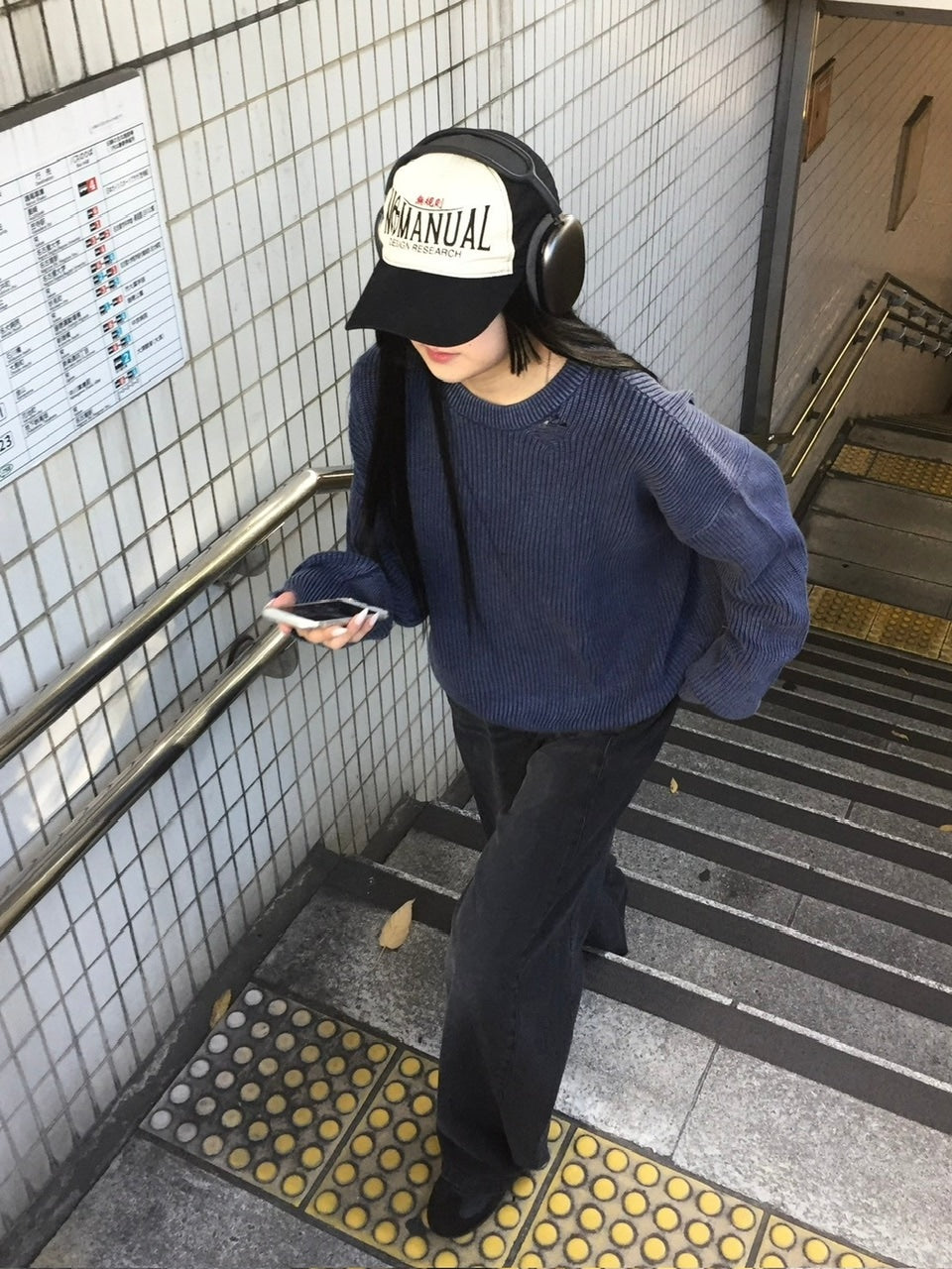 【Chikashitsu +】vintage wash damage knit (3color) / 【チカシツプラス】ビンテージウォッシュダメージ長袖ニット