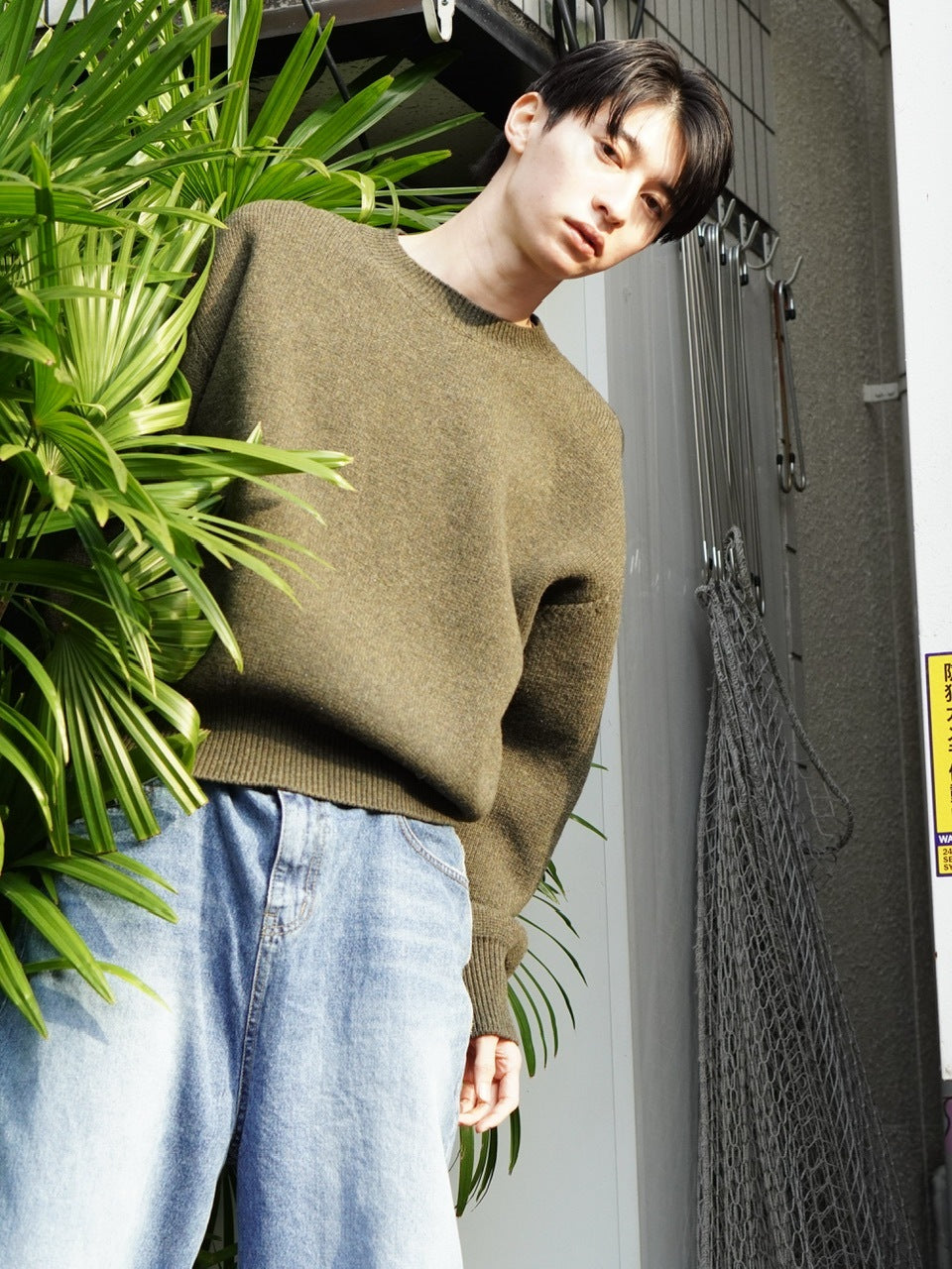 東京店WEB限定【Chikashitsu +】round wool knit (4color)