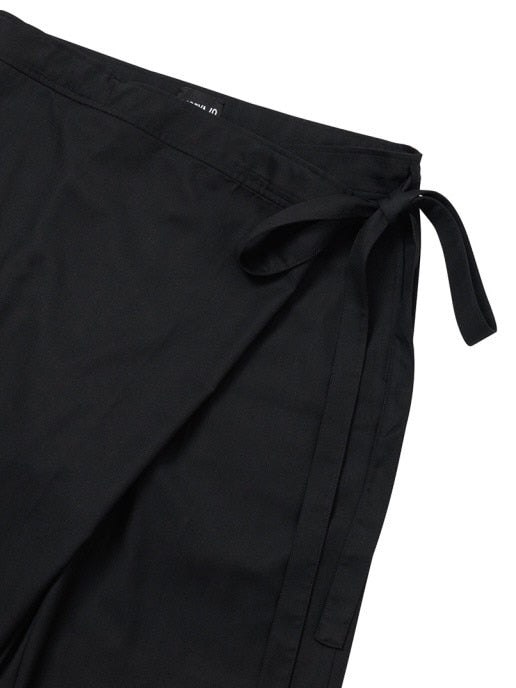 【AJOBYAJO】Wool Blend Asymmetrical Long Skirt Pants