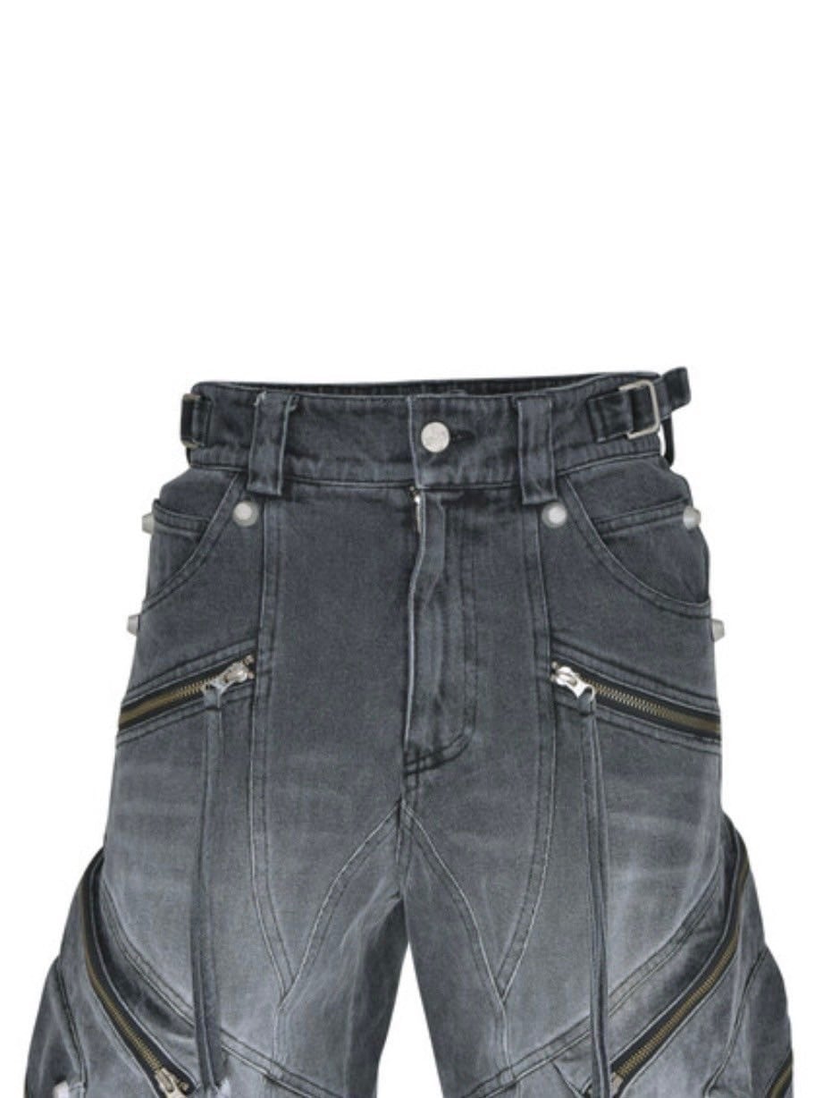 【SURGERY】oblique cargo jeans / 【サージェリー】カーゴデニムパンツ